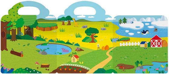 First Magnet Book：Animals（內含35個認知磁鐵+3摺頁超大場景）